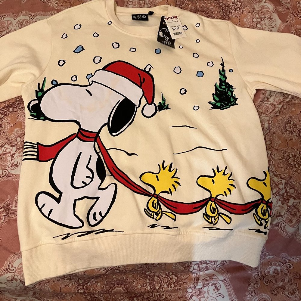 Large Snoopy Long Sleeve Christmas Shirt